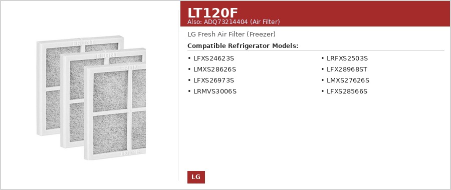 LG® LT120F Air Filter
